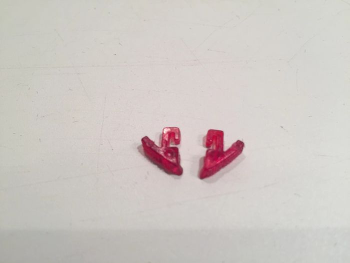 Lot feux arrière pièce détachée Burago Mercedes 300 SL 1954 1/18 1/18e 1/18eme #A1