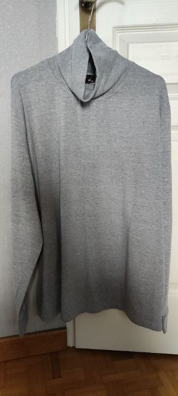 Pull uni gris clair