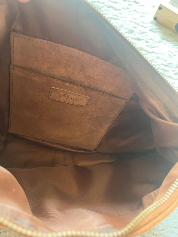 Sac marron effet velours S. Oliver – Grand format – Petit prix - photo numéro 5