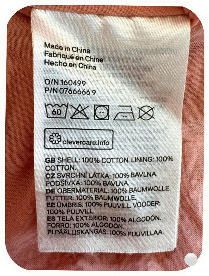 H&M Jupe en gaz de coton rose foncé , Taille 2/3 ans - photo numéro 4