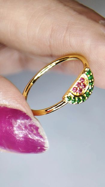 Bague alma&co laiton doré à l'or fin 18k