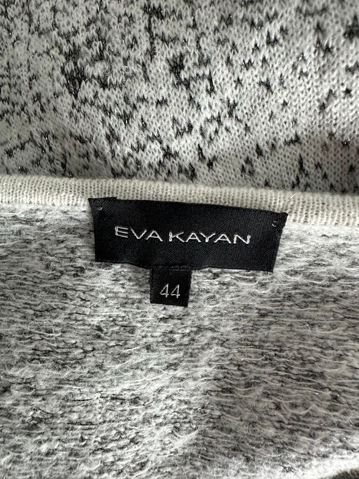 Pull moucheté gris et argenté Eva Kayan T44 XXL - photo numéro 8