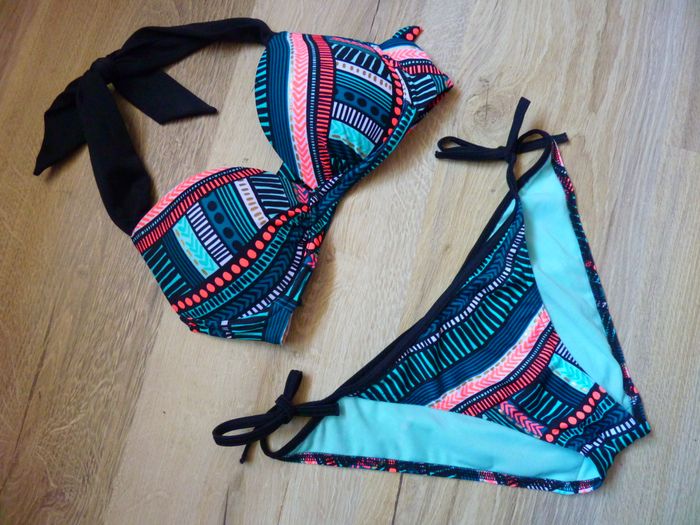 Maillot de bain femme decathlon 2 pièces ensemble TBE M 38 - photo numéro 2