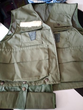 Veste kaki de chasse ou pêche