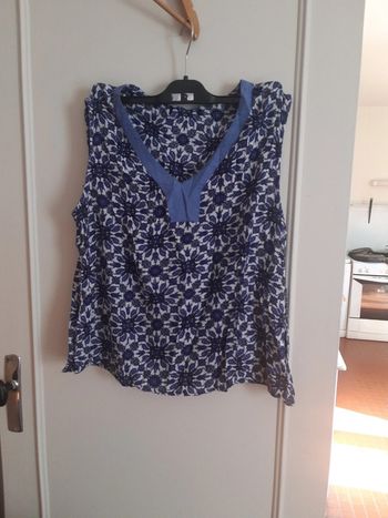 Tunique imprimée bleu