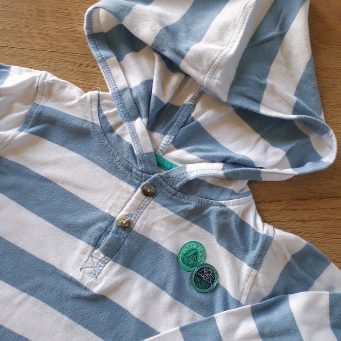 💚 Tee-shirt ML à capuche 9 mois Pommette #emyfleury_9moisgarçon - photo numéro 2