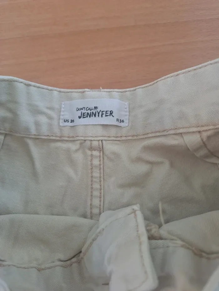 Jean pantalon beige cargo Jennyfer S 36 - photo numéro 7