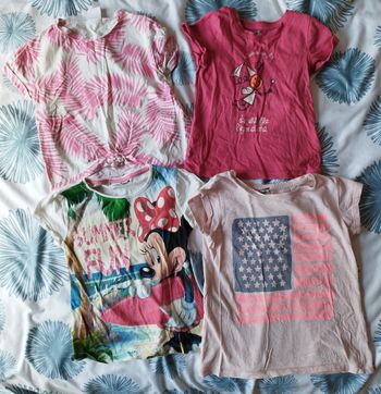 Lot 4 t-shirts MC 6 ans