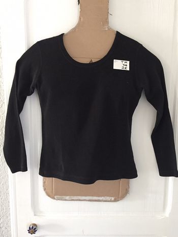 424-Haut noir m/longues T 38 - M
