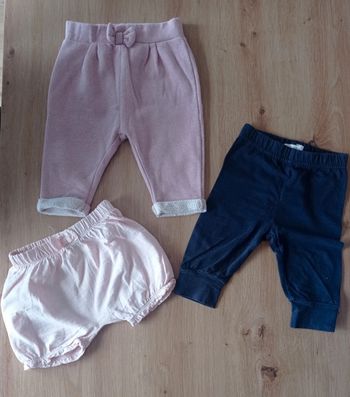 Lot pantalon+short 6mois