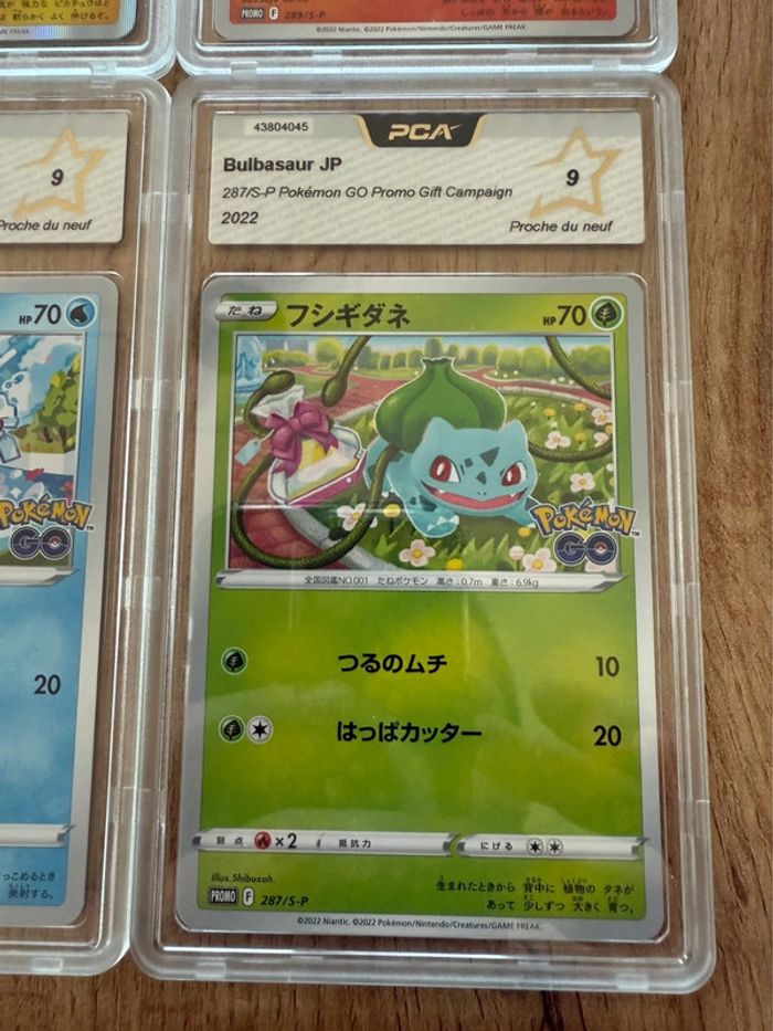 Lot de 4 cartes Pokémon japonaise PCA 9 et 9,5 - photo numéro 5