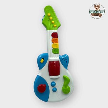 Guitare d'Éveil Musical Bébé – Instrument Multisons avec Piano Intégré