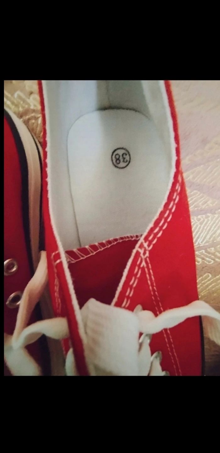 Baskets rouge neuves pointure 38 - photo numéro 8