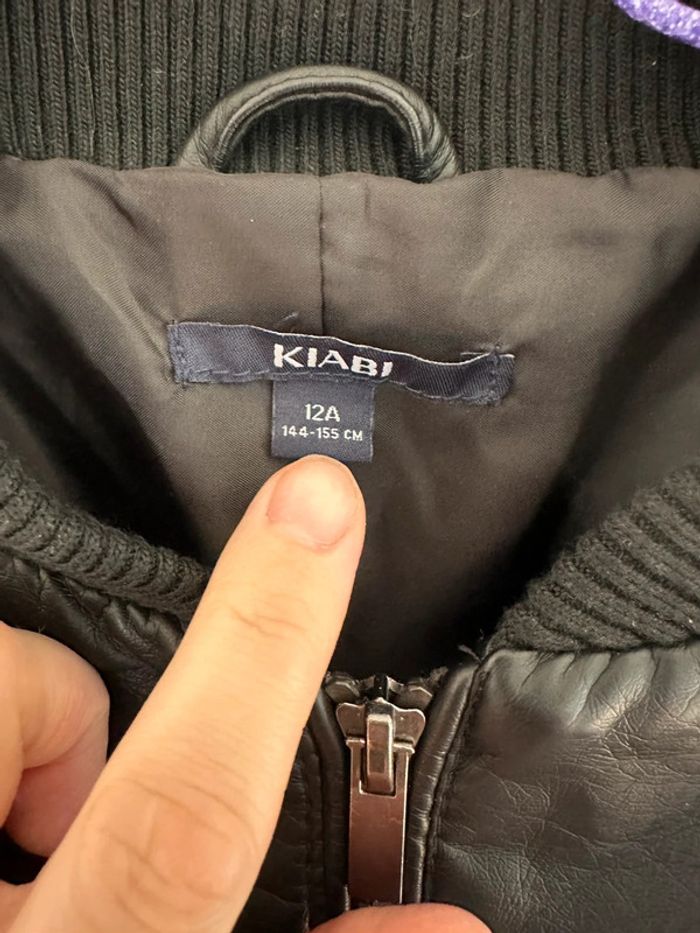 Veste en similicuir kiabi 12 ans garçon - photo numéro 4