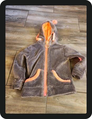 Veste moumoute avec capuche marron clair rose Nirvana Amazing Taille 5 ans