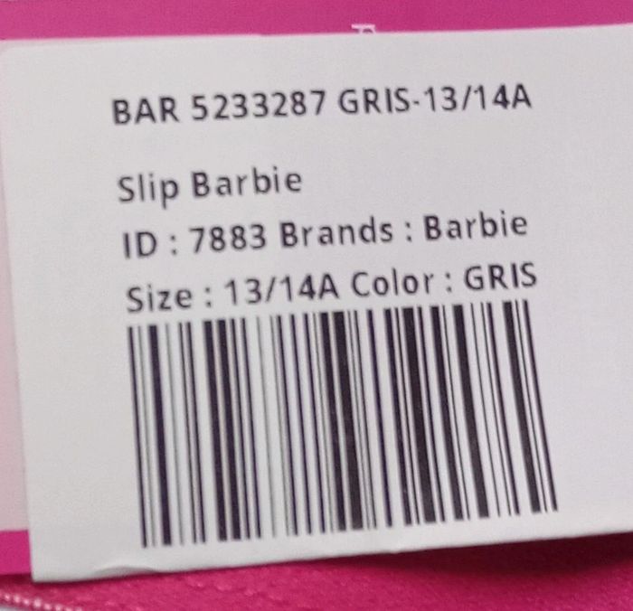 Culotte Barbie 13 ans - photo numéro 7
