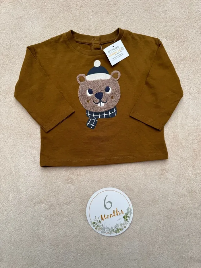 Pull à manches longues • vertbaudet • taille 6 mois