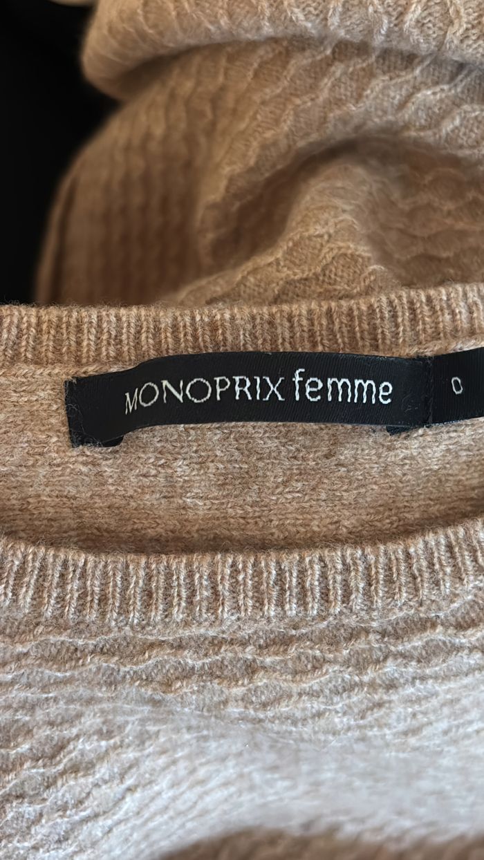 Pull en laine + cachemire Monoprix T34 - photo numéro 4