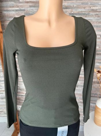 Débardeur kaki taille unique manches longues