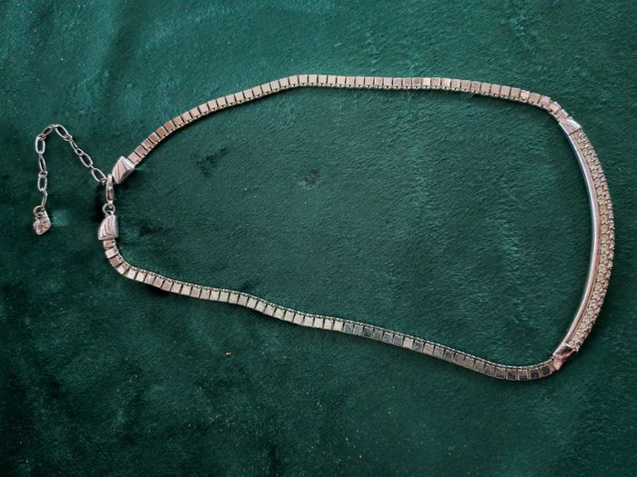 Collier en métal argenté Swarovski - photo numéro 8
