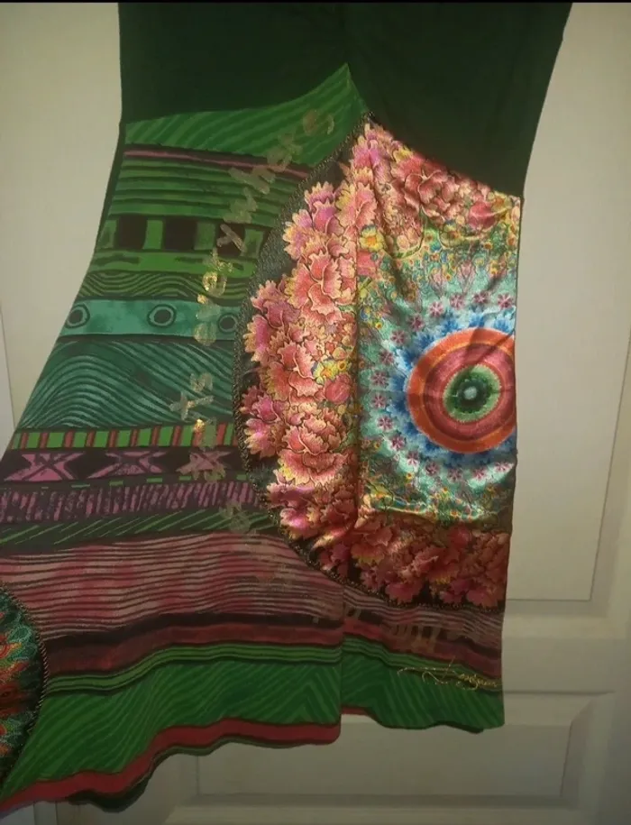 Robe été desigual kaki - photo numéro 3