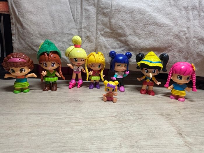 Gros lot Pinypon 8 figurines + coffret camping Van, tante + accessoires fournis avec la boîte - photo numéro 2