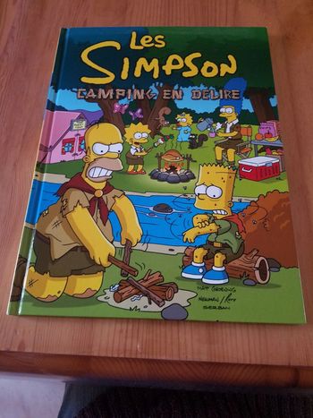 Livre les simpsons camping en délire