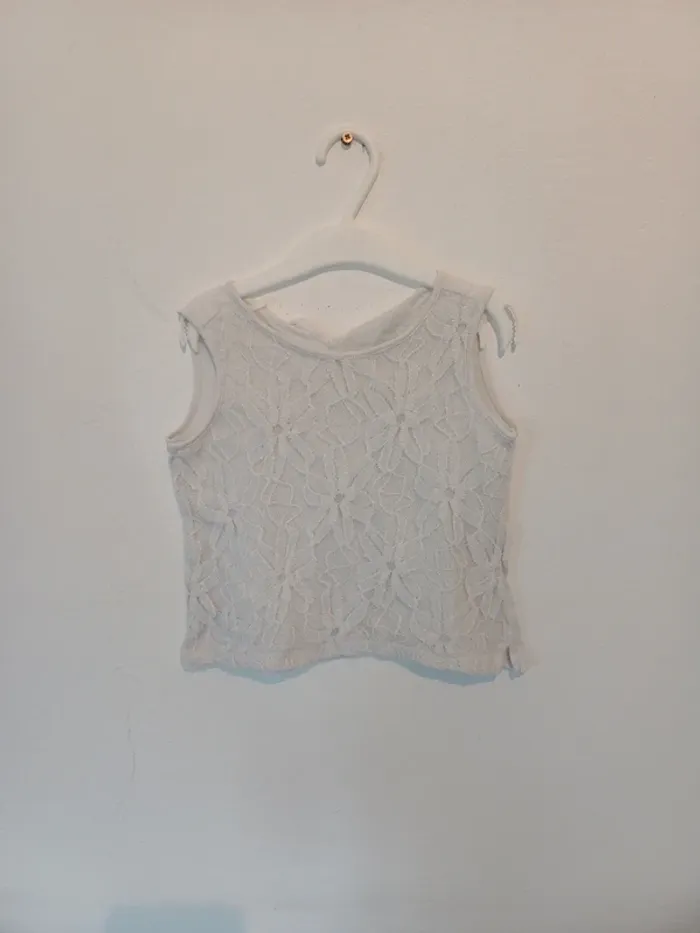 Haut blanc zara