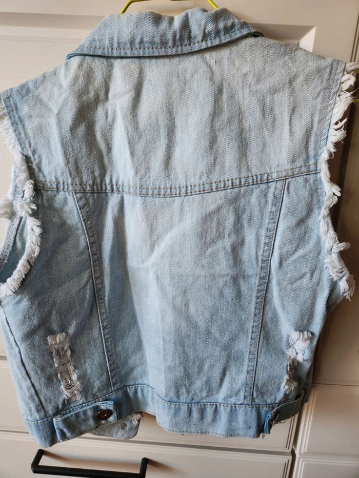 Veste en jean manches courtes - photo numéro 2