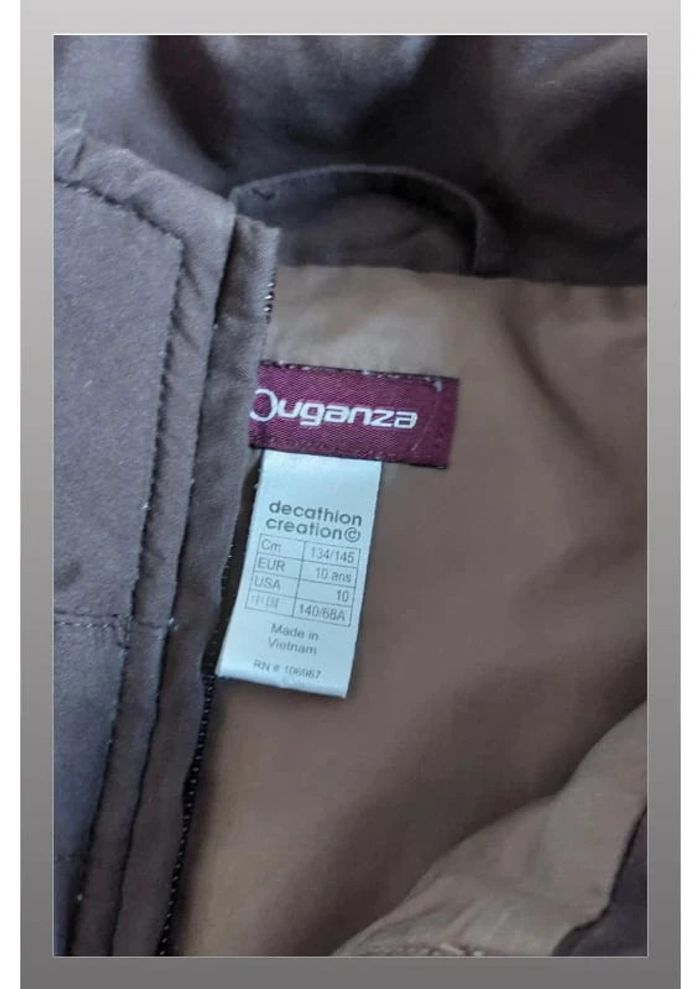 Veste sans manches fouganza décathlon marron 10 ans - photo numéro 3