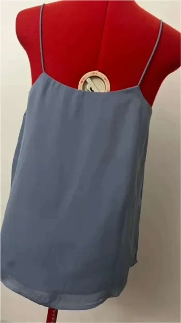 Top fluide à bretelles bleu gris Cubus - photo numéro 4