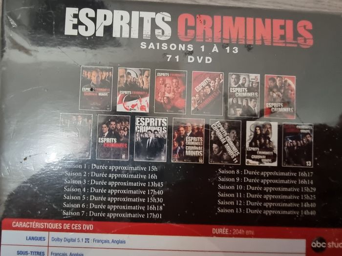 Coffret intégrale Esprits criminels S1 à S13 - photo numéro 3
