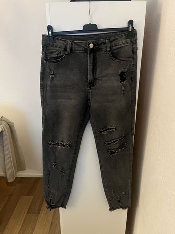 jeans motif léopard