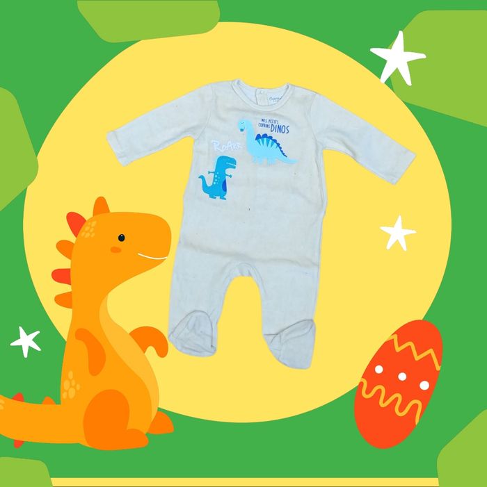 Pyjama bébé garçon "Petits Dinos" taille 9 mois