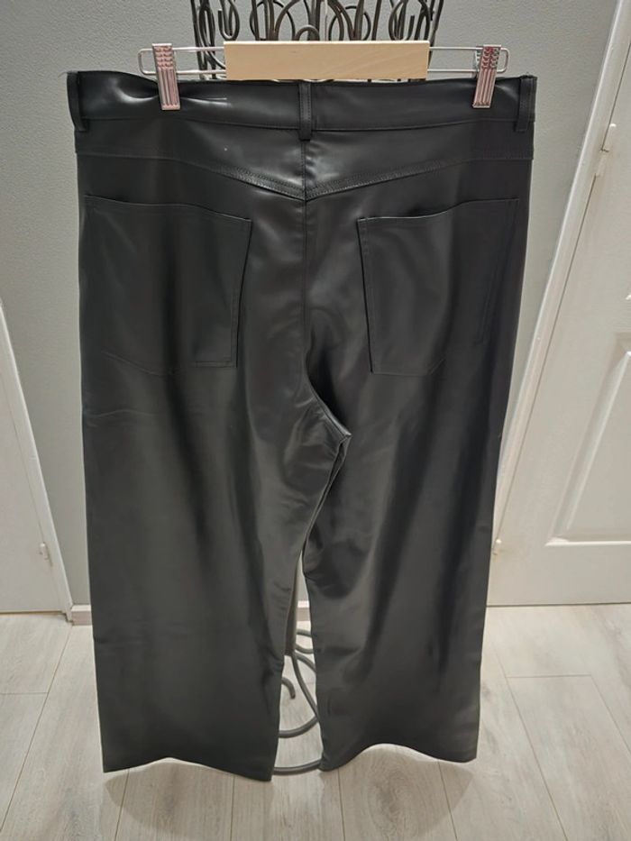 Pantalon large simili Zara - photo numéro 4