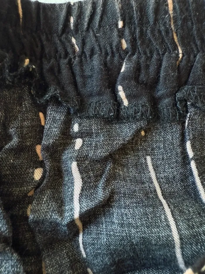 Pantalon fluide noir et beige - photo numéro 3