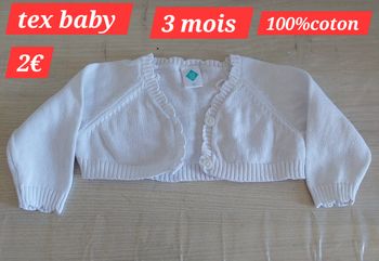 Petite veste fille 3 mois 