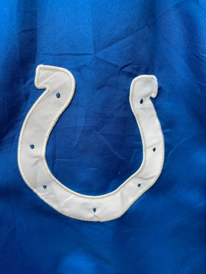 Rare jacket NFL Colts Indianapolis Blue White Mens - photo numéro 4