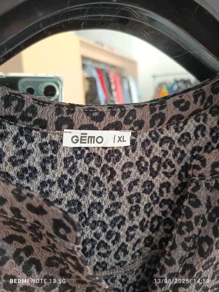 Magnifique chemisier motif léopard Gémo taille xl - photo numéro 2