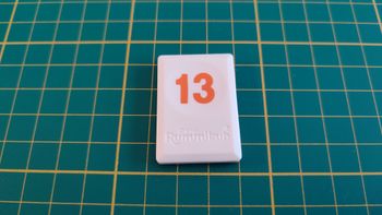 Tuile chiffre 13 treize orange pièce détachée L'original Rummikub chiffres M&M Ventures 2014 #E31