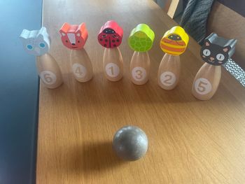 Jeu de bowling en bois