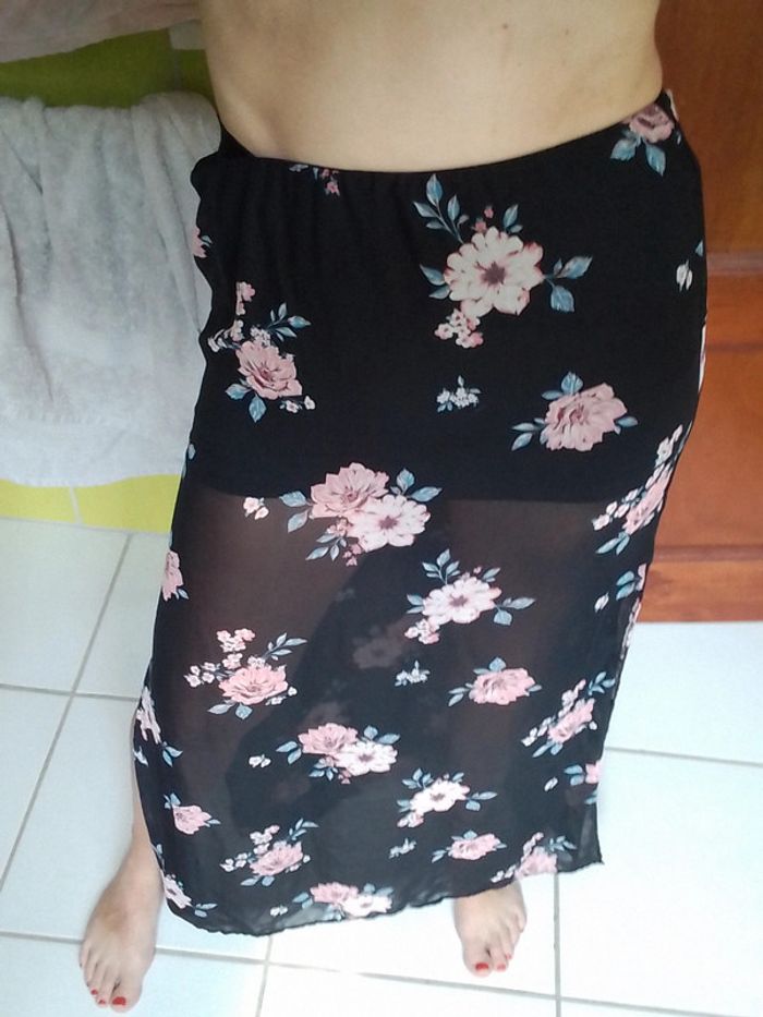 Jupe longue femme à fleurs 🌸 H&M - photo numéro 2