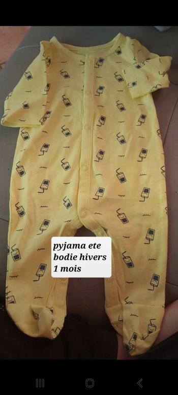 Bodie hivers pyjama ete 1 mois