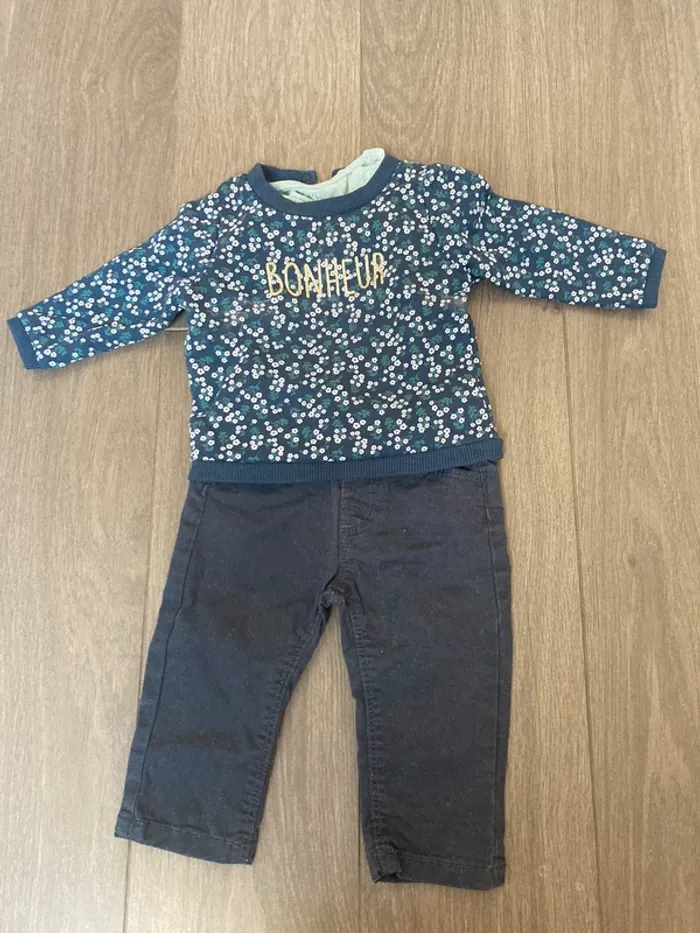 Ensemble trois pièces taille 3mois