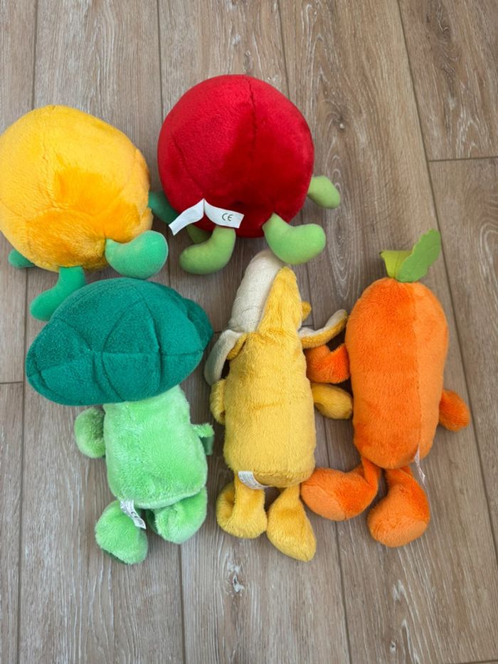 Lot peluches légumes et fruits - photo numéro 4