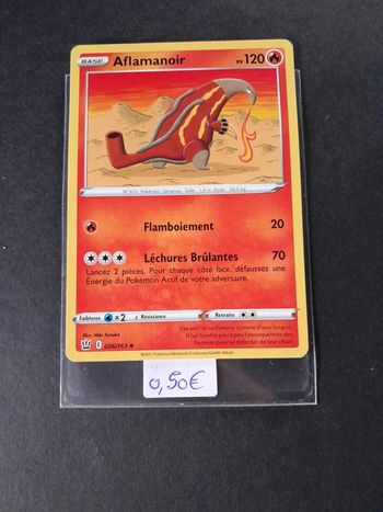 Carte Pokémon Aflamanoir 26/163
