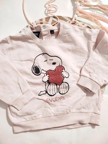 Pull sweat shirt Snoopy fille 24 mois