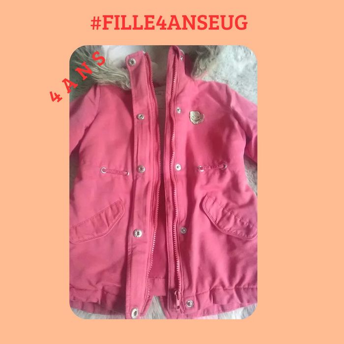 Manteau fille hiver parka 4 ans ou 102 cm - Vertbaudet - photo numéro 5