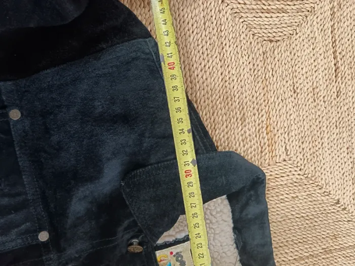 Bomb boogie x Cartoon "Veste courte cuir sherpa" taille M - photo numéro 4
