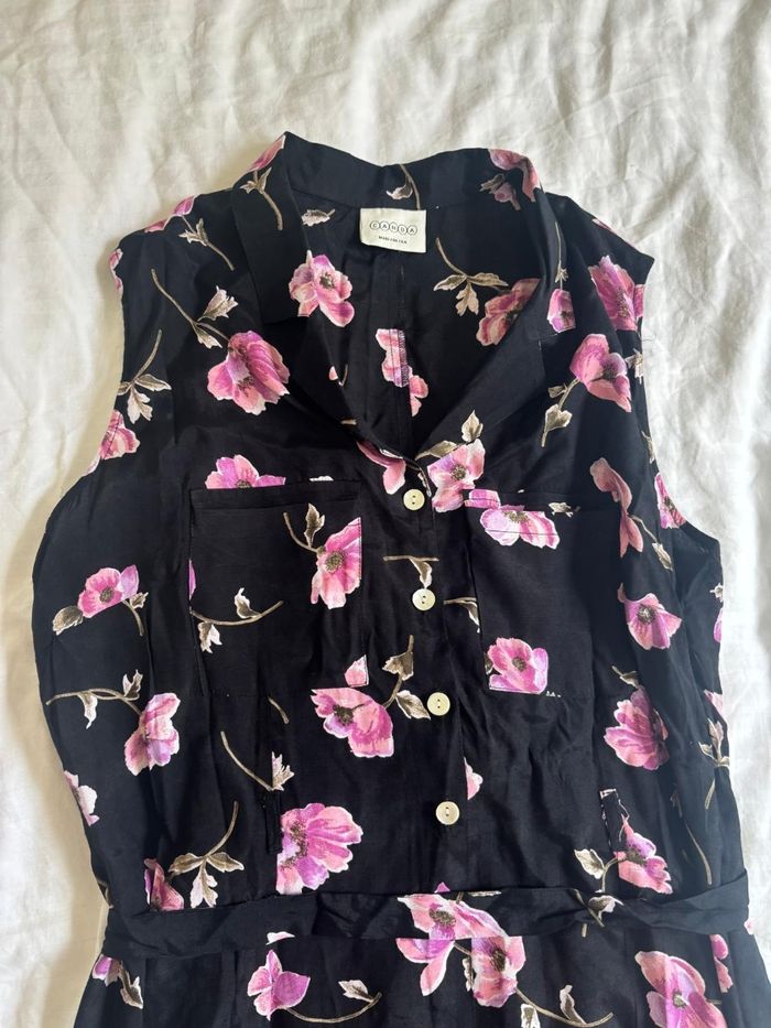 Magnéfique robe multicolore en motif fleuri 100% viscose taille 36 eve girl - photo numéro 3